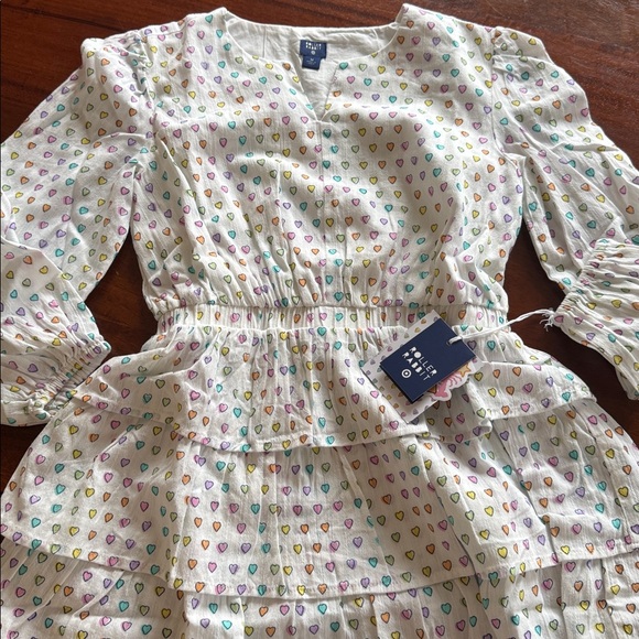 NWT ROLLER RABBIT TARGET DISCO HEARTS TIERED DRESS - Picture 2 of 2